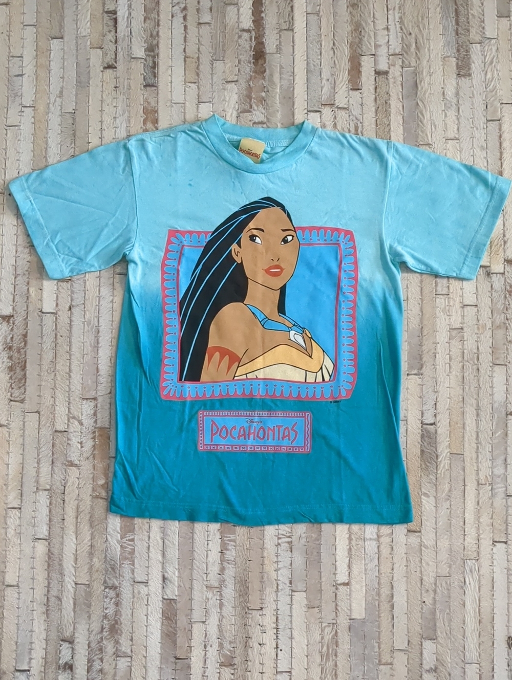 Vintage 90s Disney Pocahontas T Shirt Kids L 14 Deadstock NWOT Single Stitch